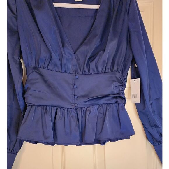 Host Pick!!! 💕🎀 Jason Wu NWT deep V-neck poplin babydoll top - Picture 3 of 10